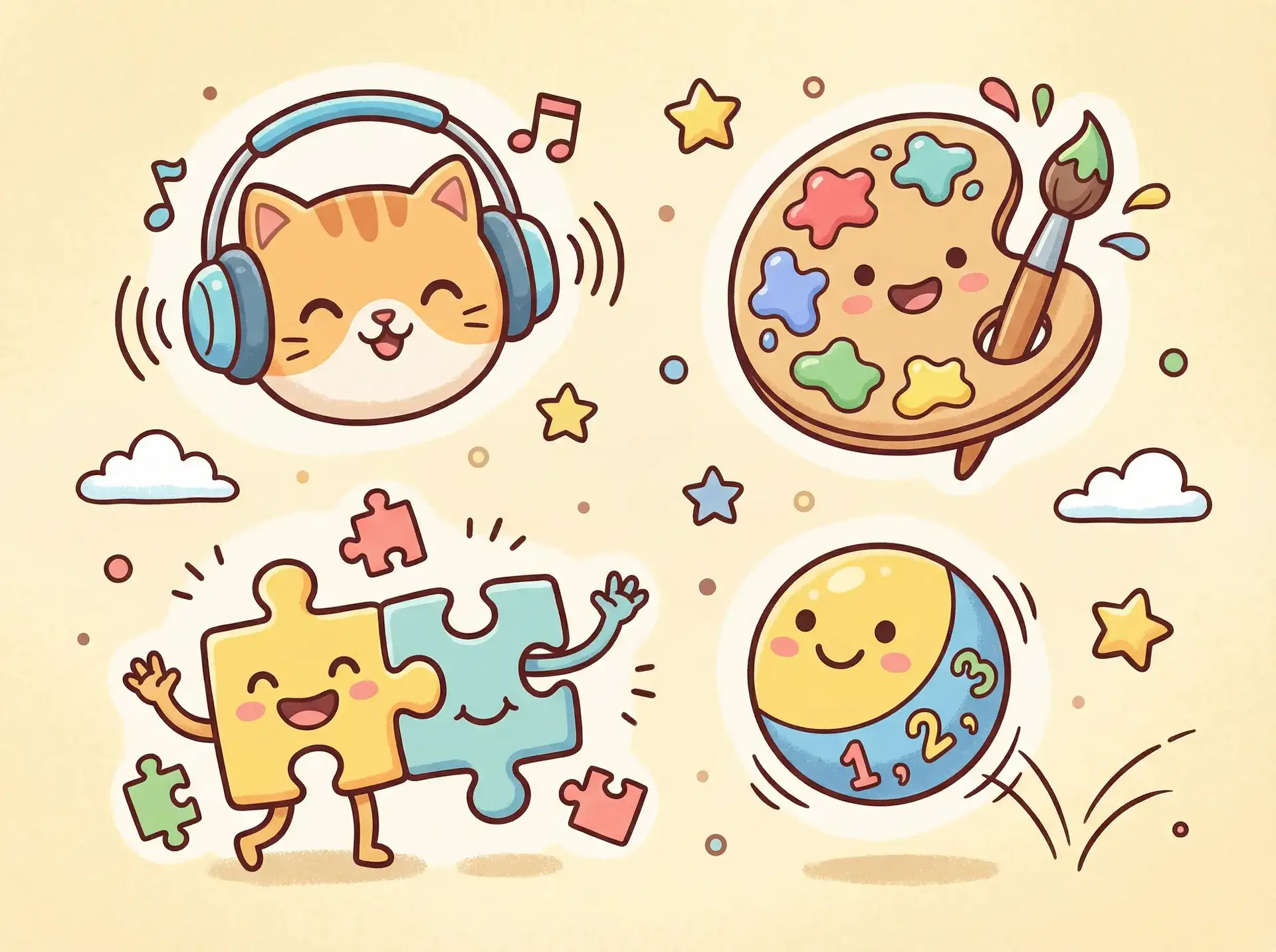 小朋友的手工作品 - 黄色在线视频 益智创作